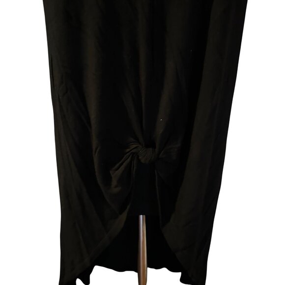 Kim & Cami black high low hem knotted top size S - Picture 5 of 6